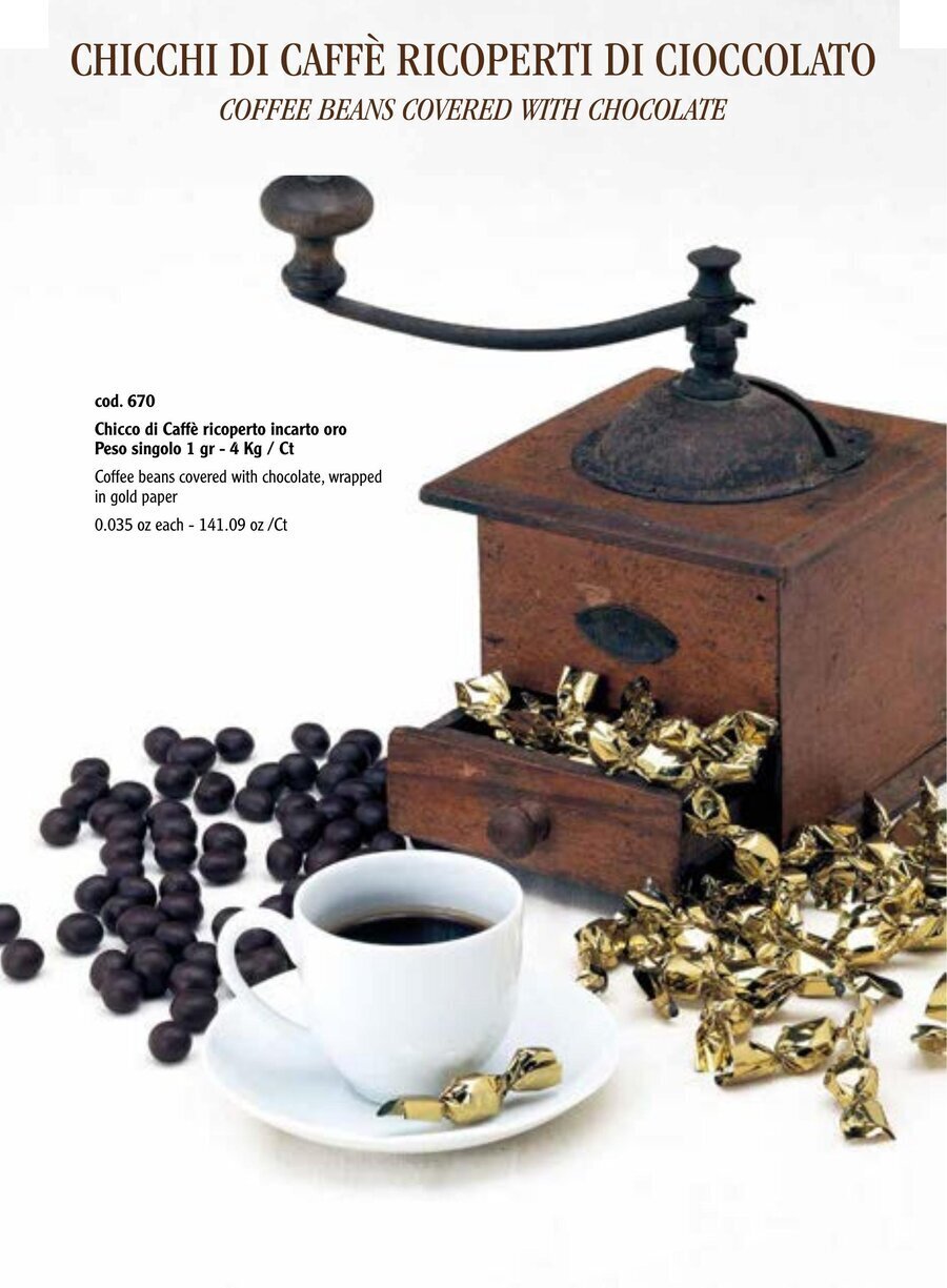 Chicchi di Caffè Ricoperti di Cioccolato Stainer