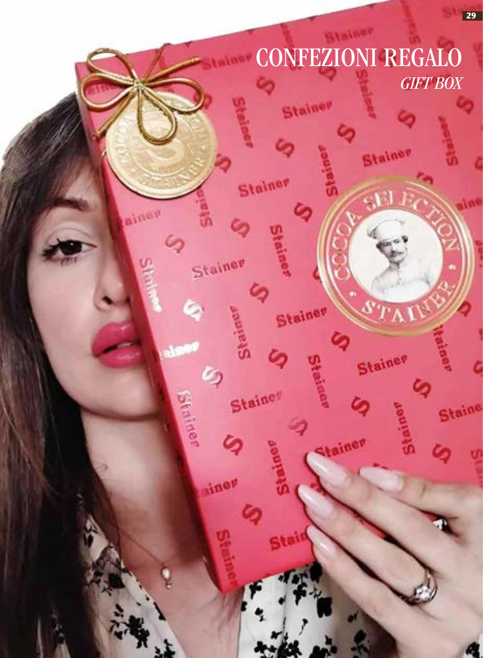 Confezioni Regalo Stainer — Cutie roșie cu fundă