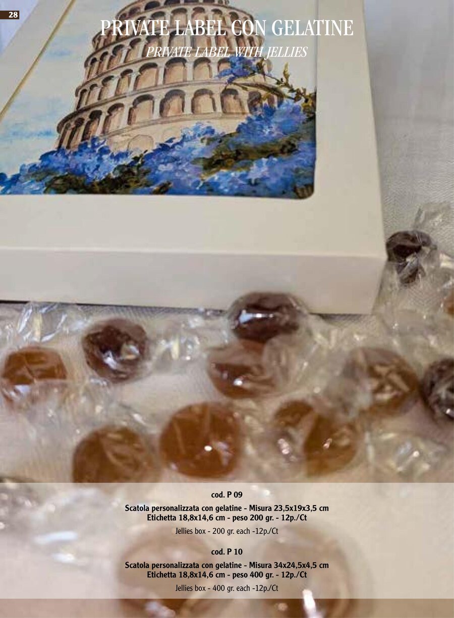 Private Label con Gelatine Stainer — Scatola personalizzata